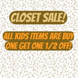 Kids Closet Sale Sign